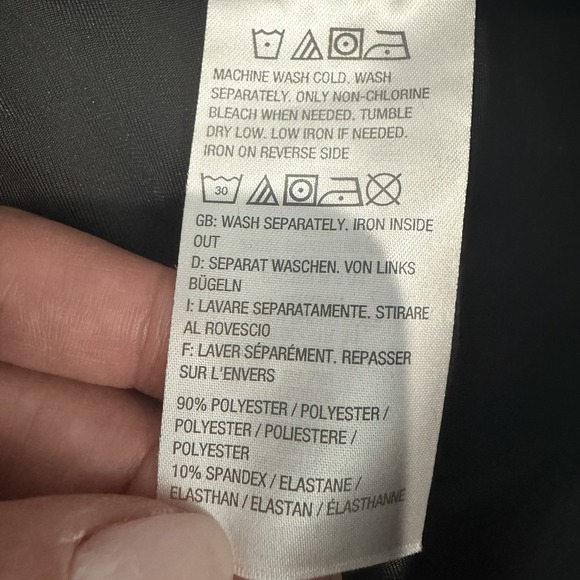 NWOT Susan Graver Black Knit Velvet Wide Leg Pull-On Pants Large Casual Work - Picture 4 of 6